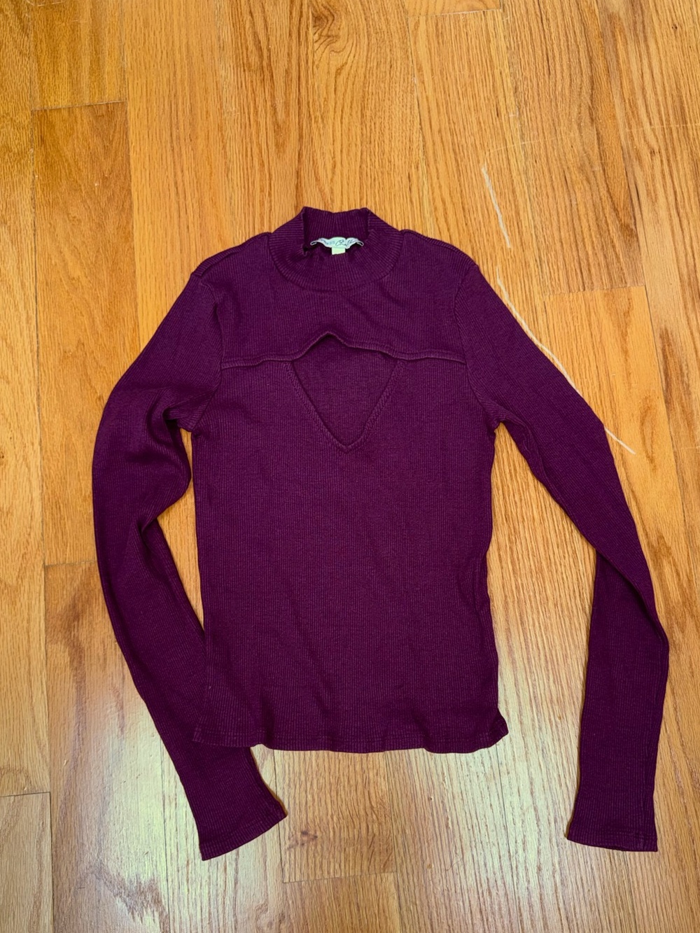 Express Women's Plum Cutout Sweater